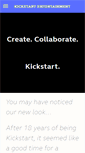 Mobile Screenshot of kickstartent.com